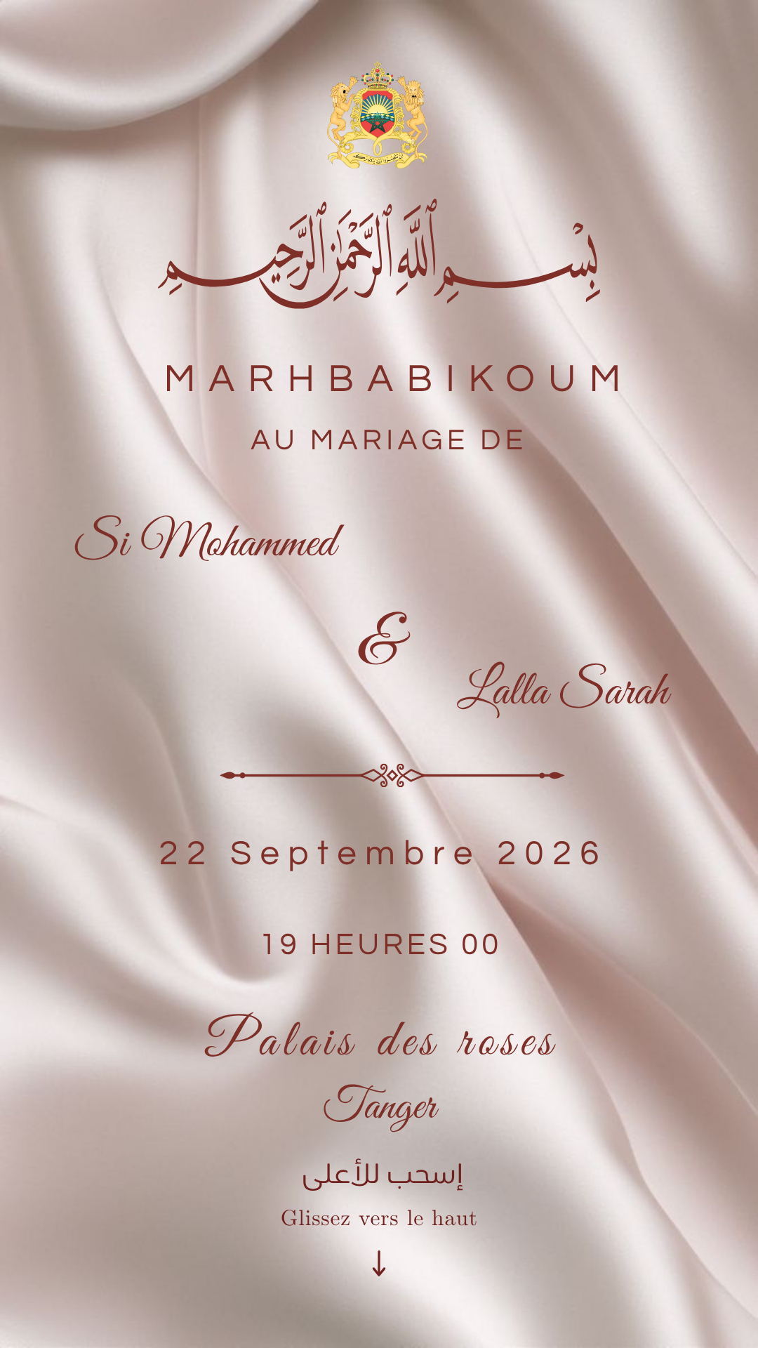 Décor mariage Sarah et Mohammed 